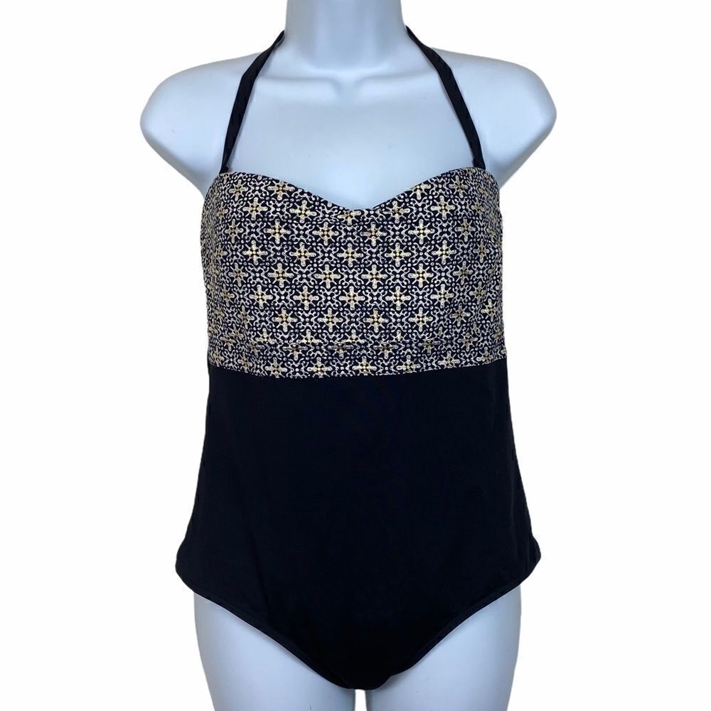 Nip Tuck Multi Fit Cup Black Gold One Piece